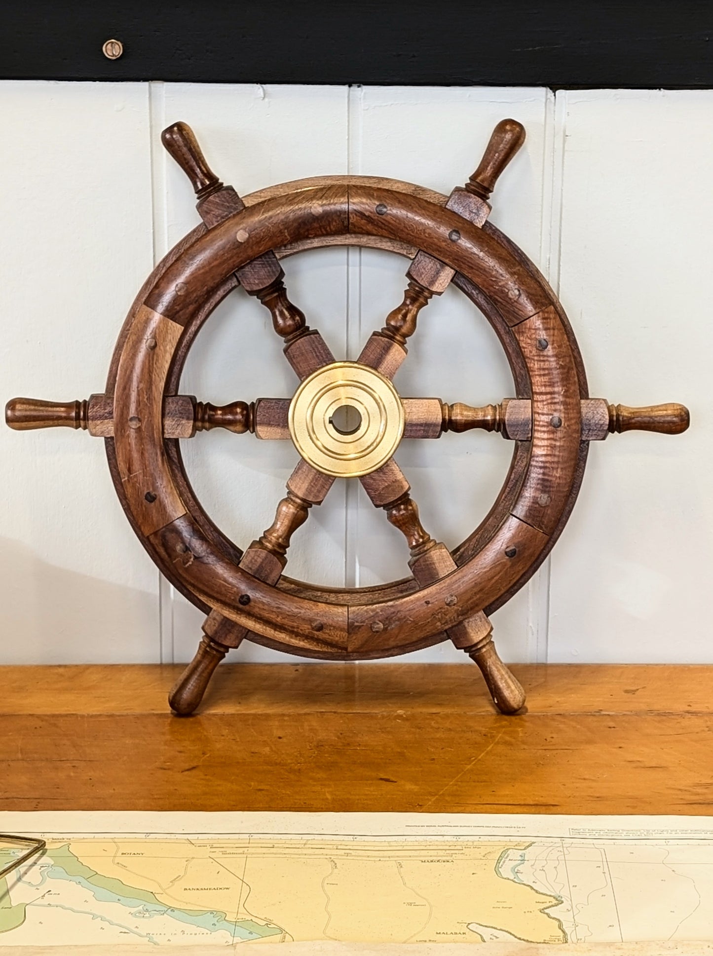 Vintage Ships Wheel 46cm