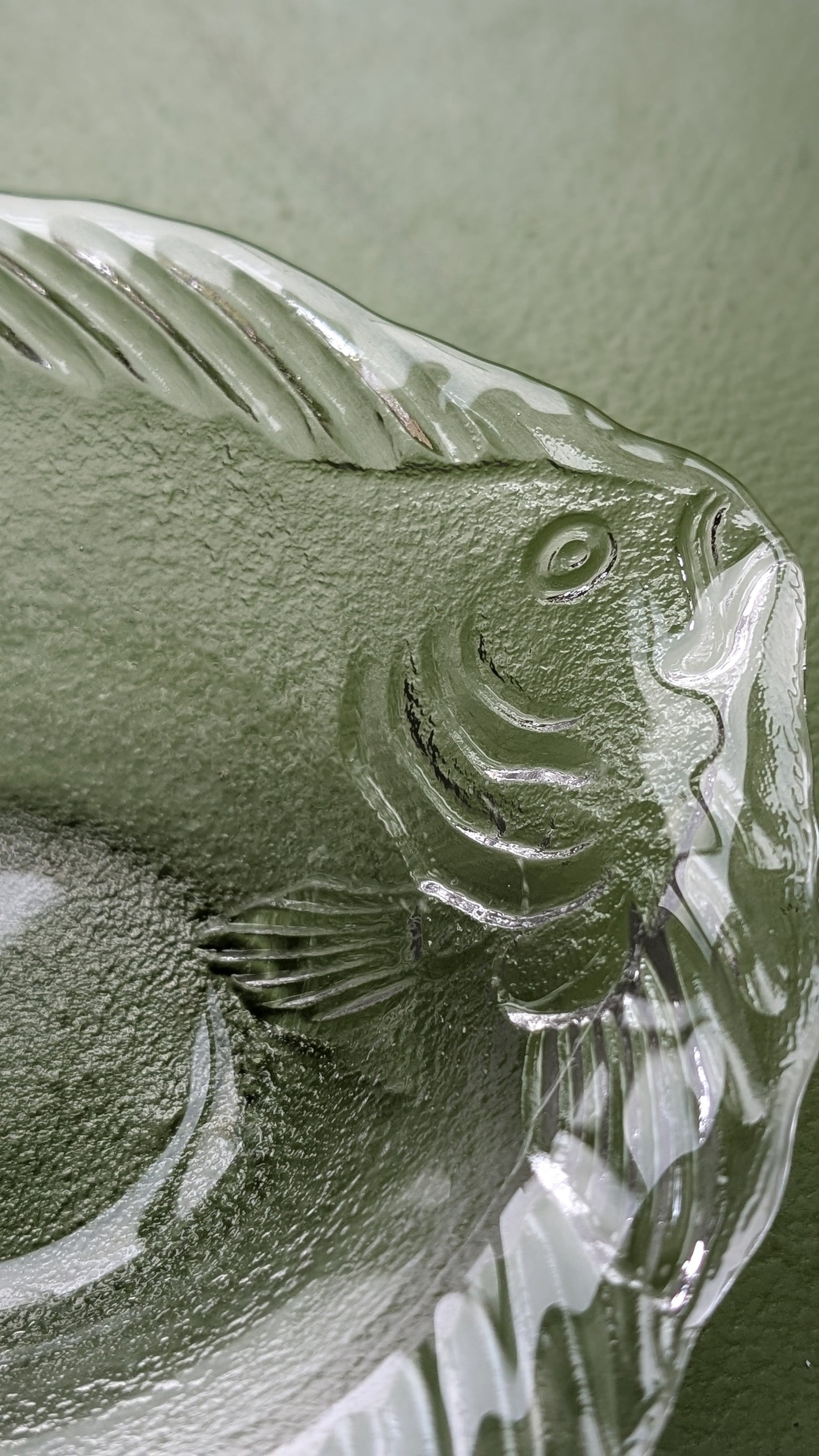 Vintage Japanese glass fish bowl