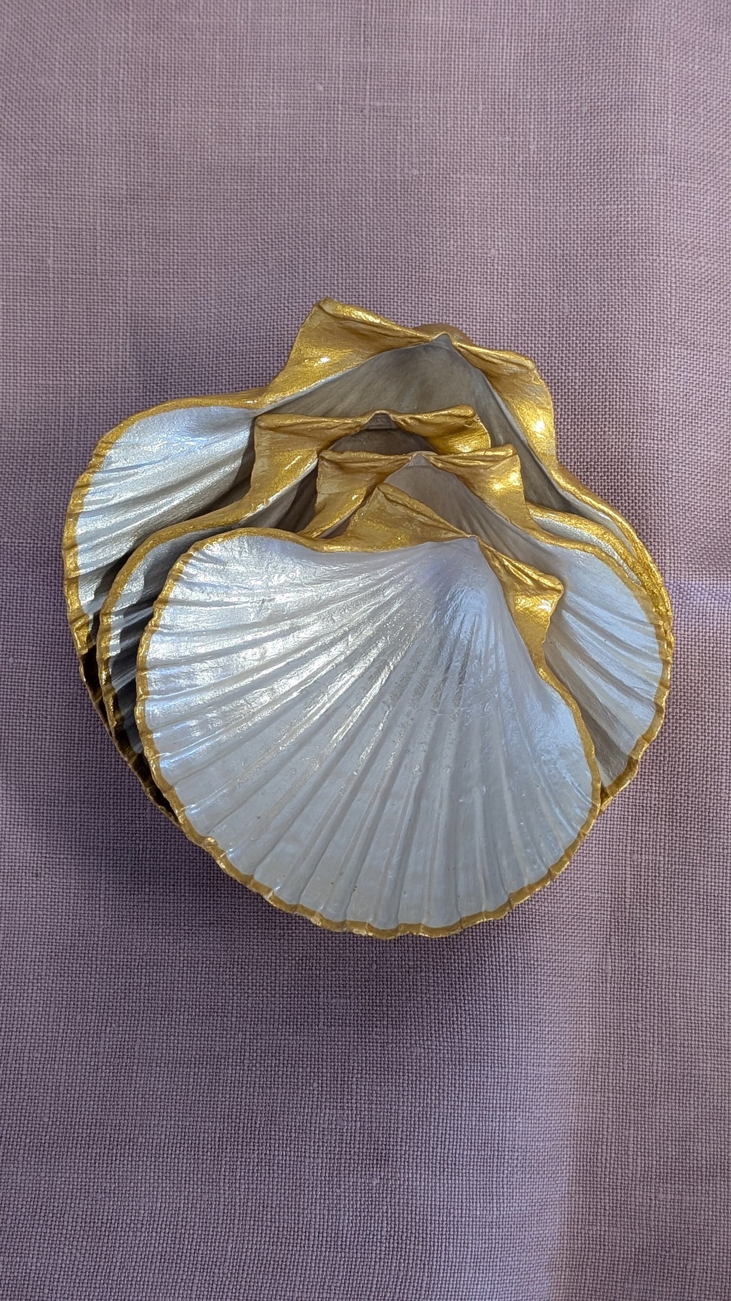 Hand Painted Scallop Shell Dish
