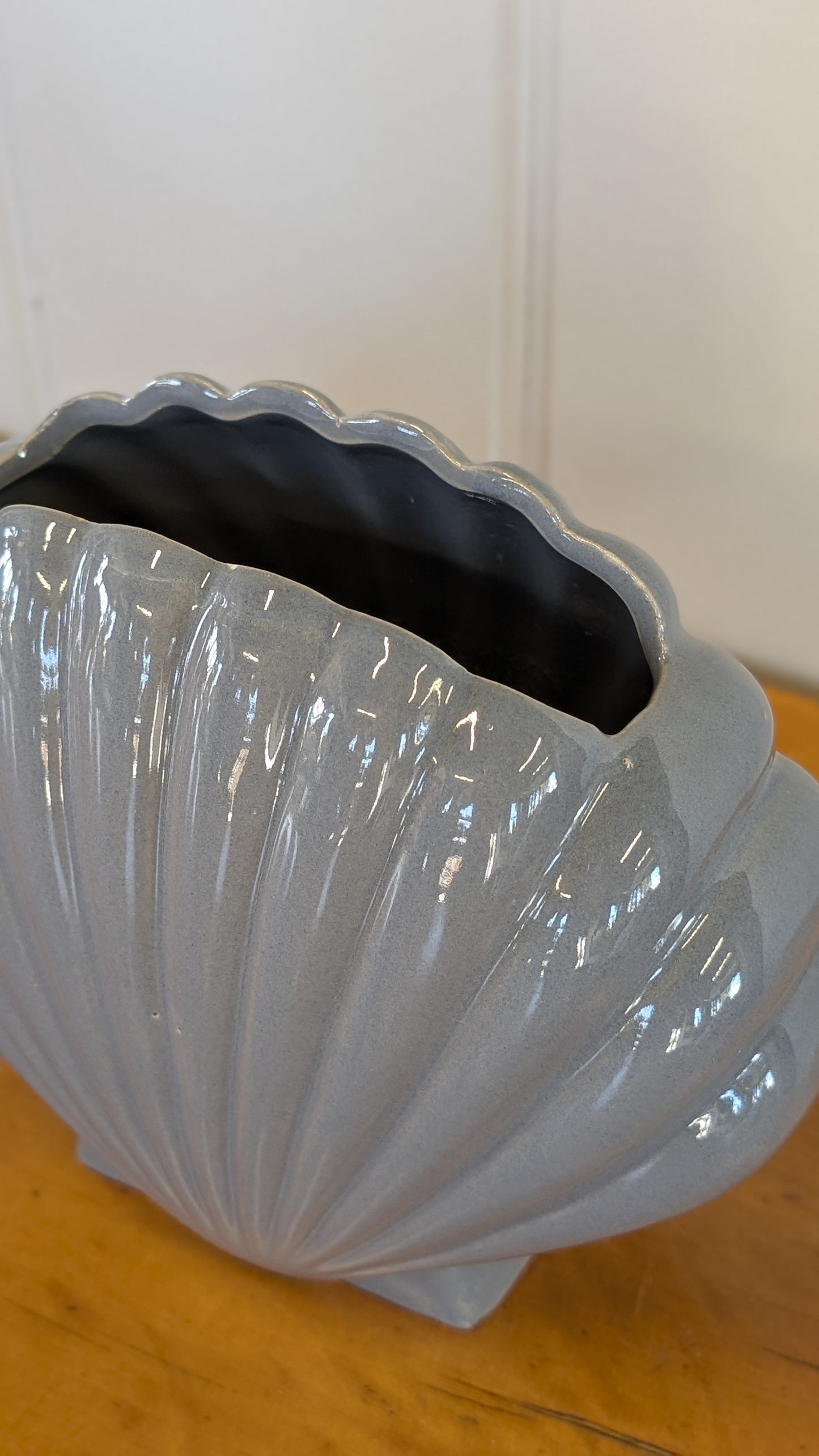 Vintage Shell Ceramic Vase