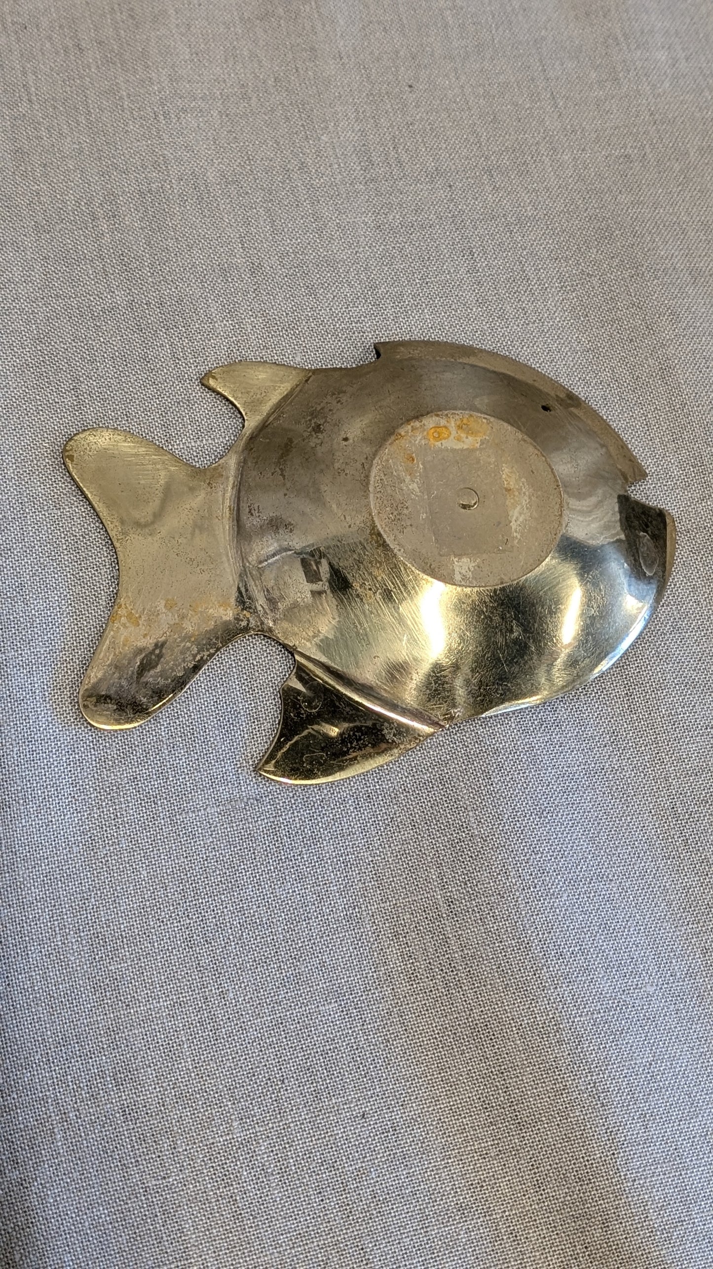 Brass and Enamel Coin Dish