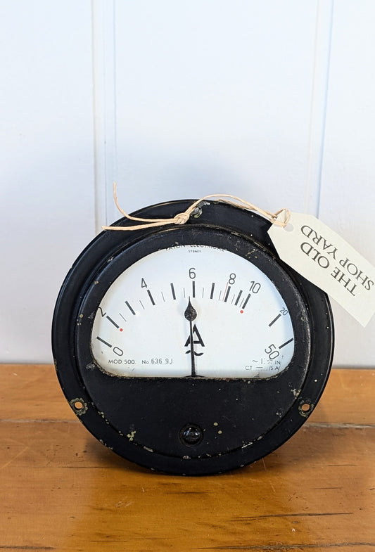 Vintage Ship's Electrical Gauge