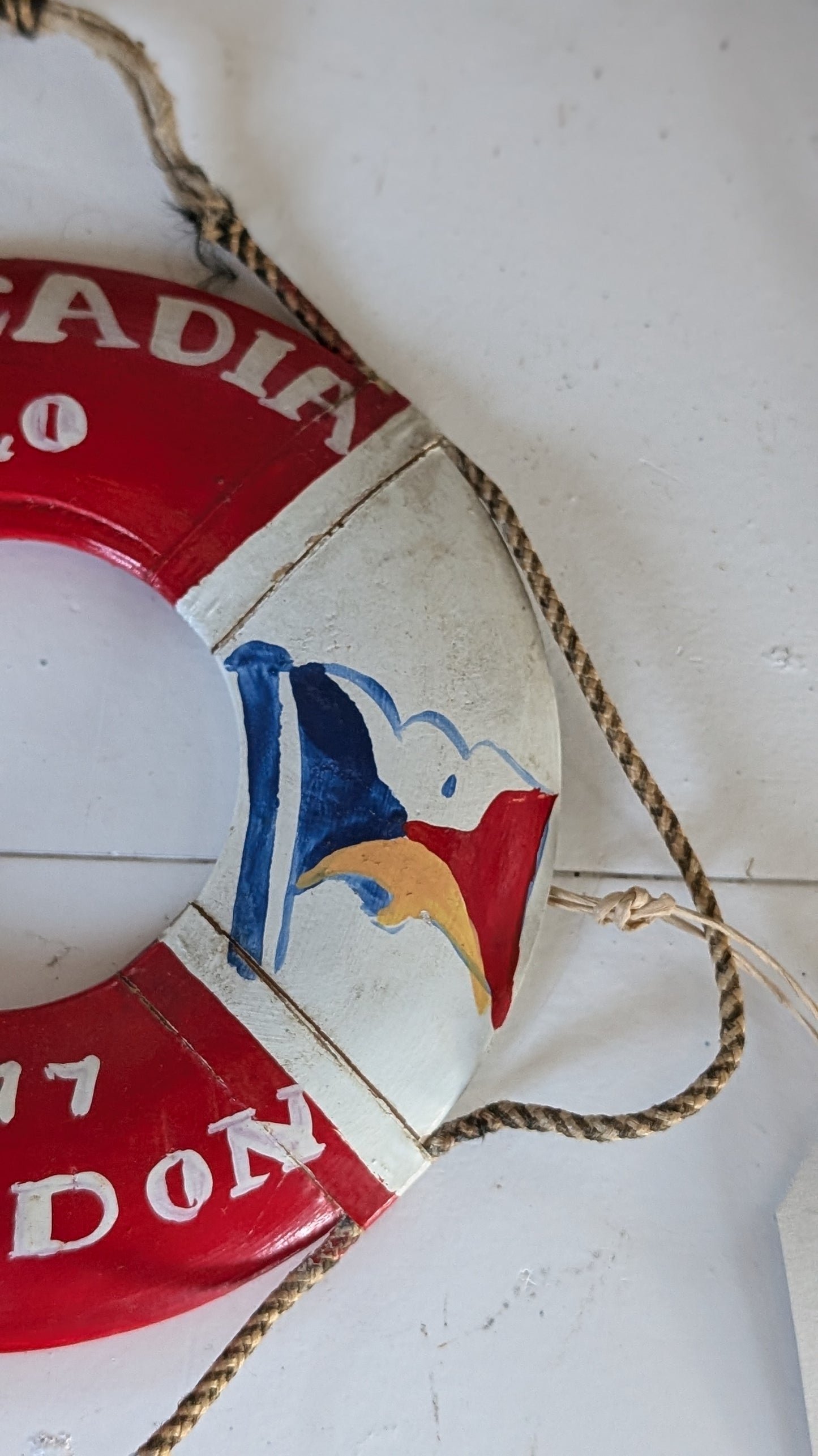 Miniature Vintage Cruise Ship Souvenir Life Ring