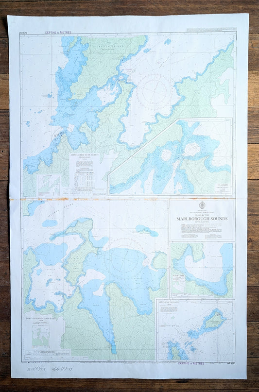 New Zealand - 1993 - Marlborough Sounds - South Island NZ 6151 Chart / Map