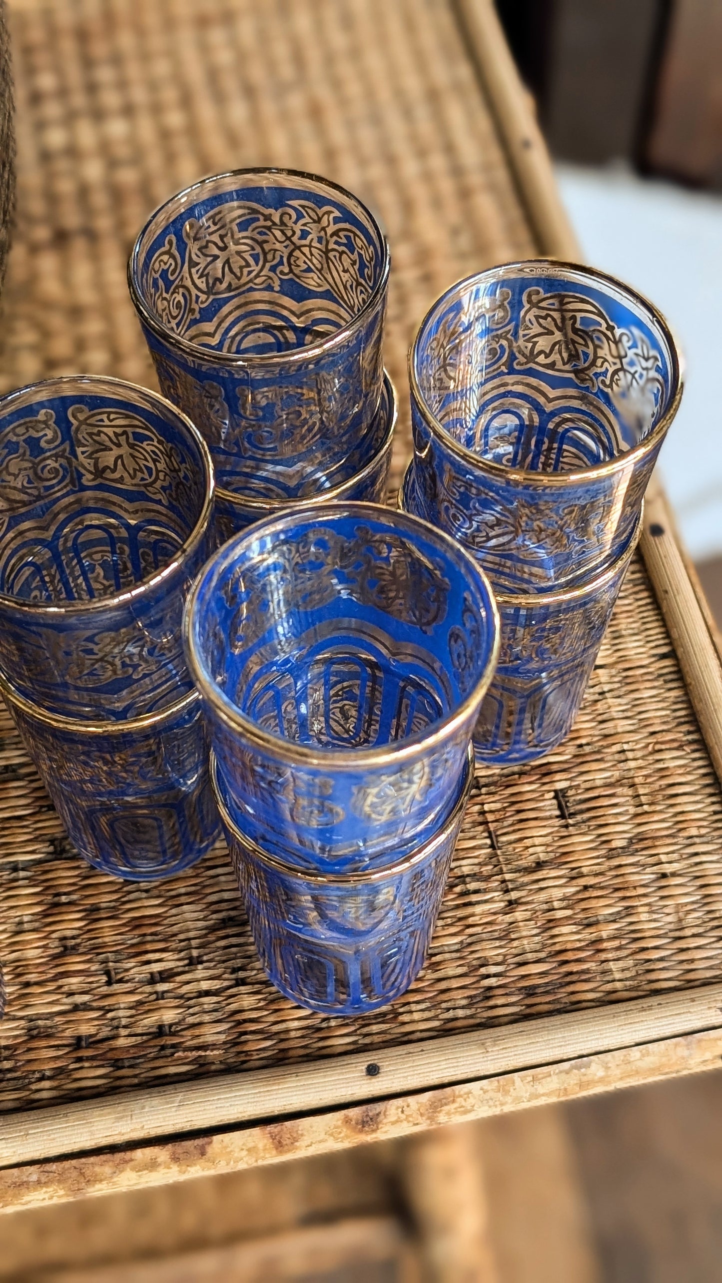 Vintage Fath Moroccan Tea Glasses