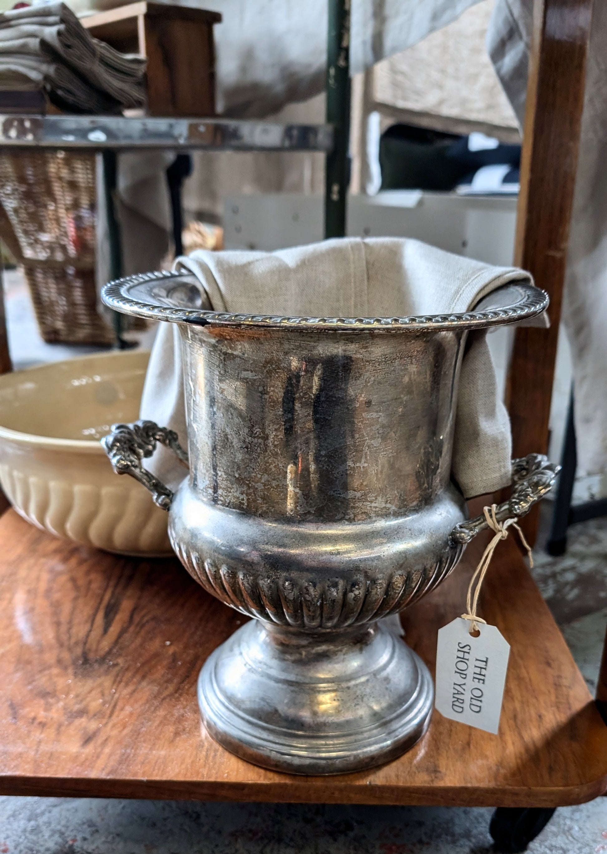 Vintage Silver Plate Champagne Ice Bucket - Main Image