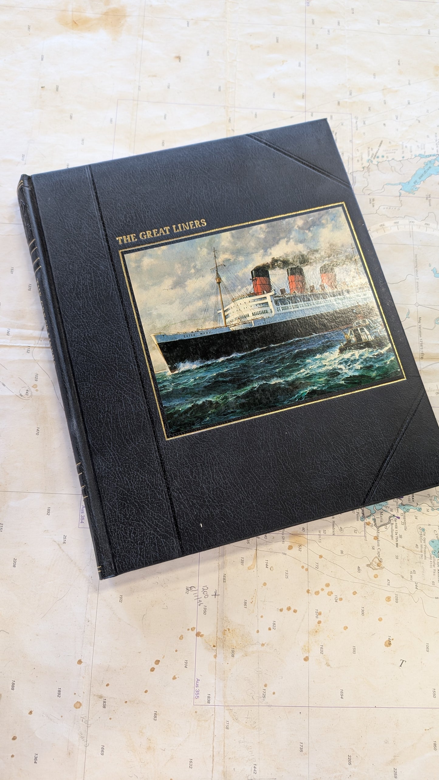The Great Liners - vintage book from "The Seafarers" series