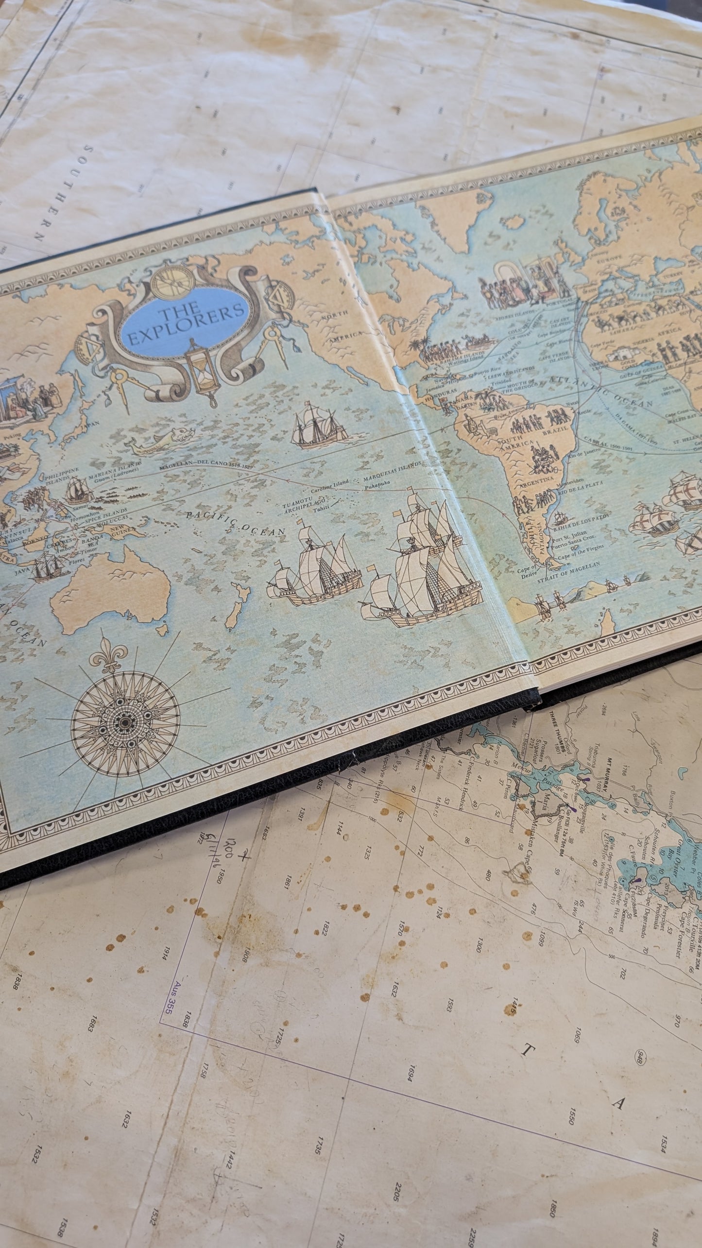 The Explorers - vintage book from "The Seafarers" series