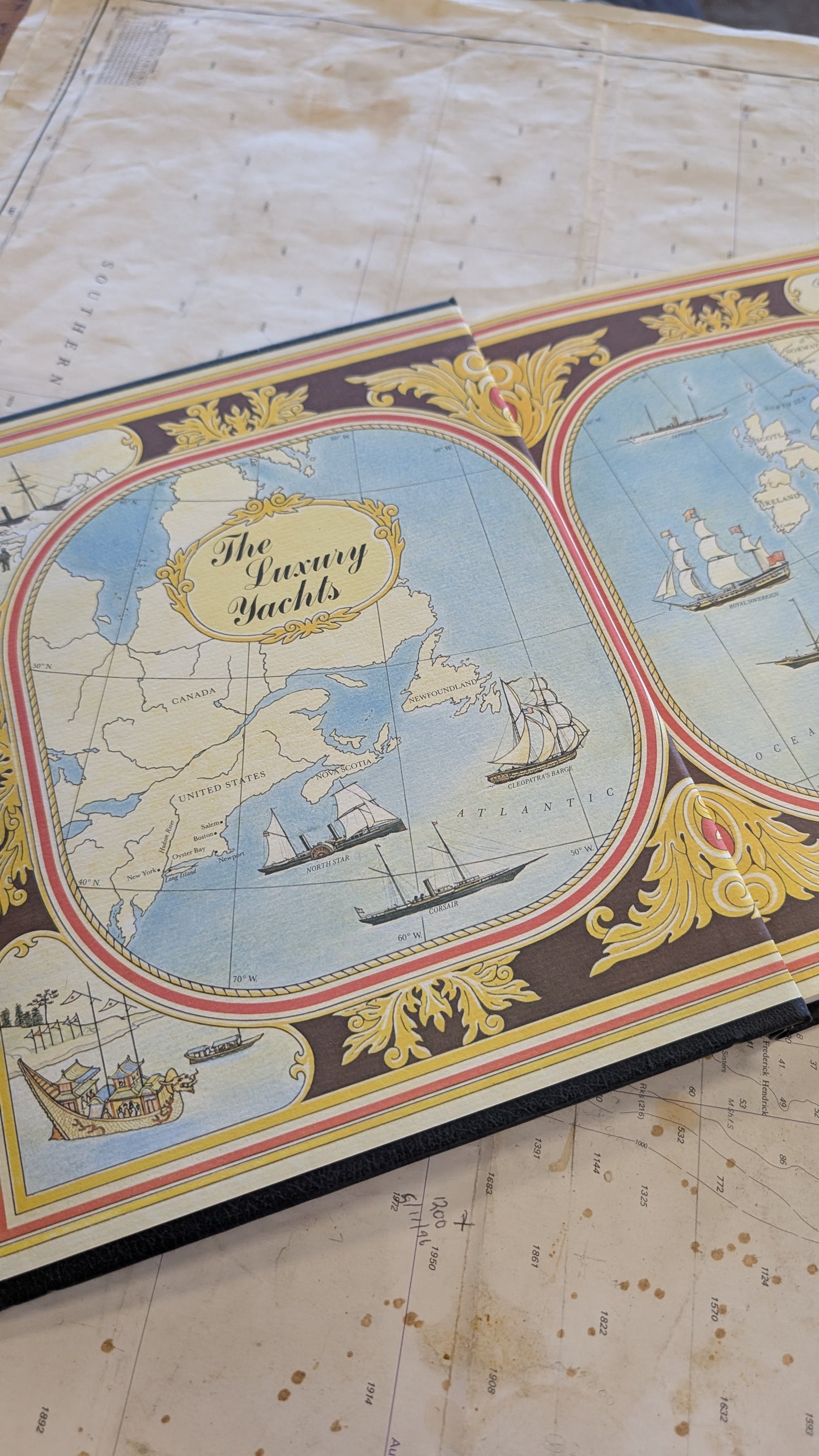 The Luxury Yachts - vintage book from "The Seafarers" series