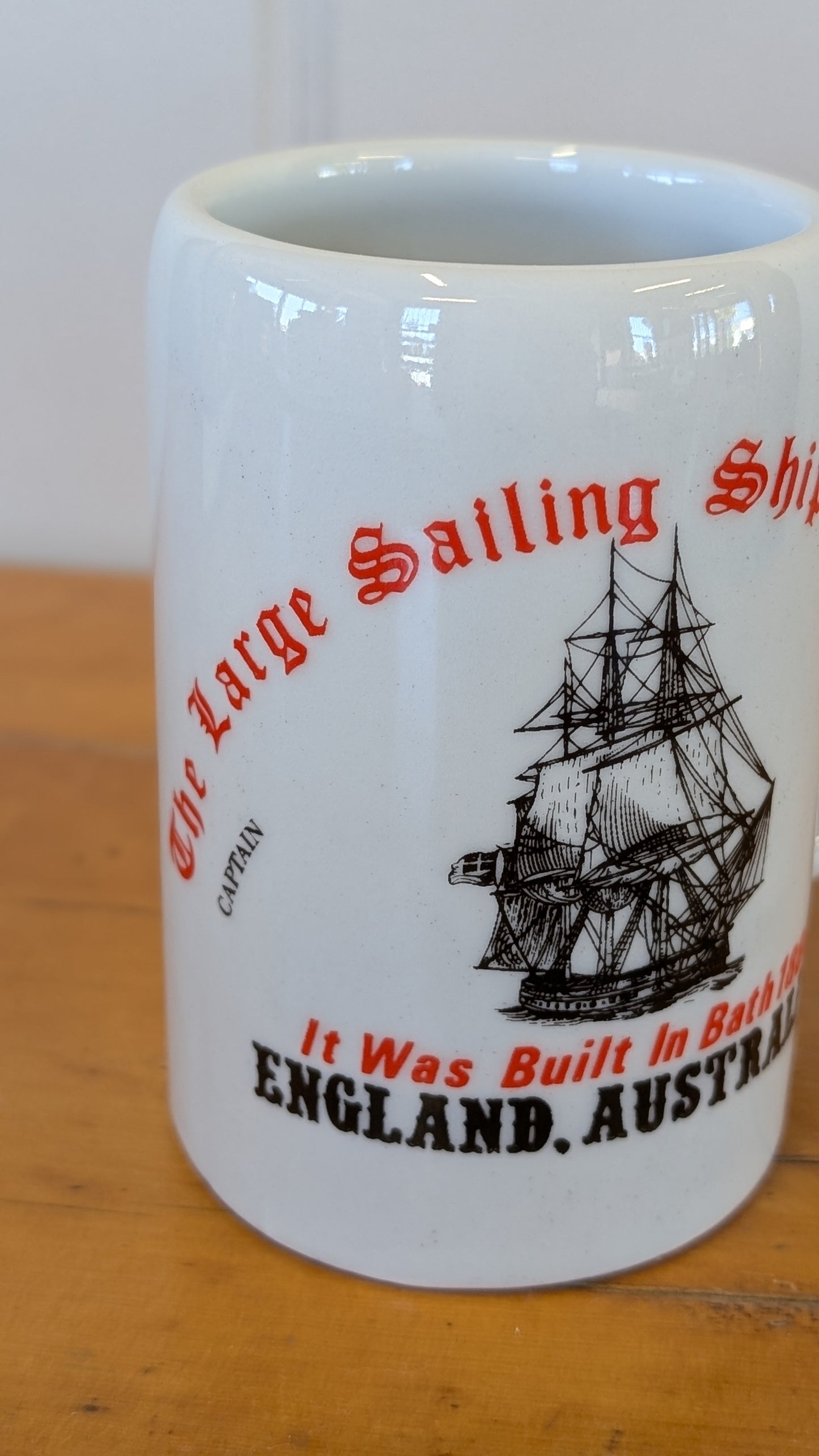Vintage Porcelain Mug Stein England Australia