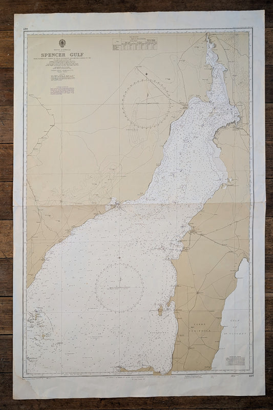 South Australia - Spencer Gulf inc Port Pirie and York Peninsula 407 Chart / Map