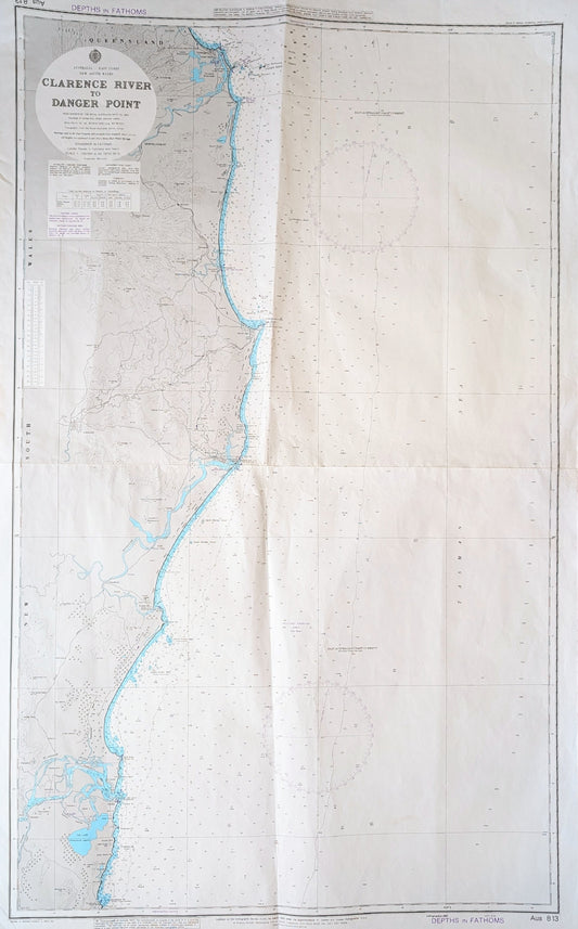 NSW - Clarence River to Danger Point AUS 813 Chart / Map
