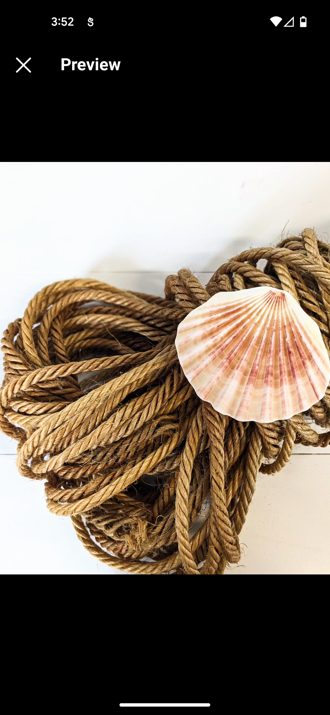 Natural vintage rope