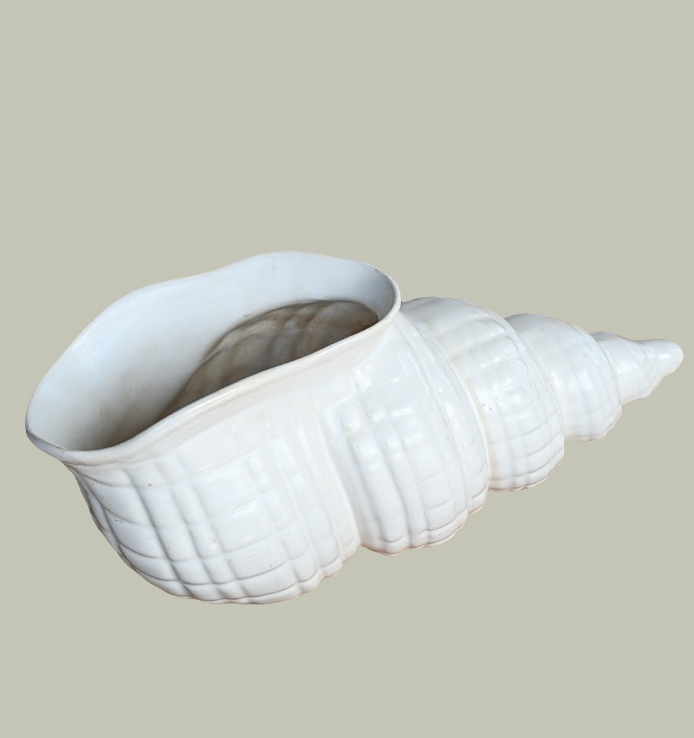 Vintage English Shell Planter Vase