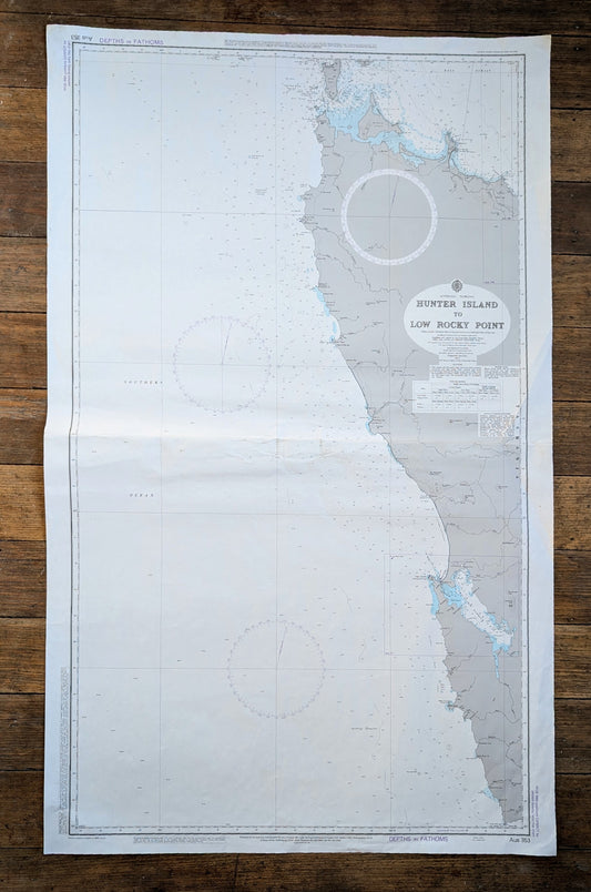 Tasmania - West Coast Hunter Island to Low Rocky Point - Starahan and Stanley AUS 353 Chart / Map