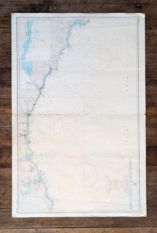 TAS -  Port Dalrymple and Circular Head in Northern Tasmania AUS 798 Chart / Map