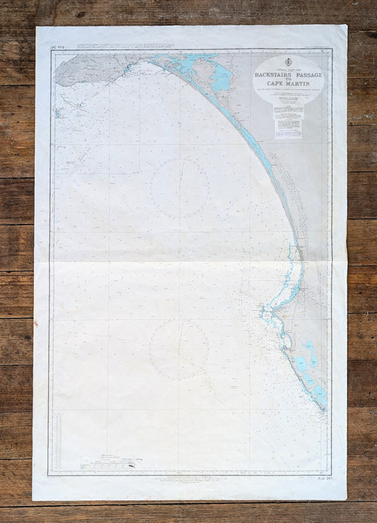 South Australia - Backstairs Passage to Cape Martin AU 347 Chart / Map