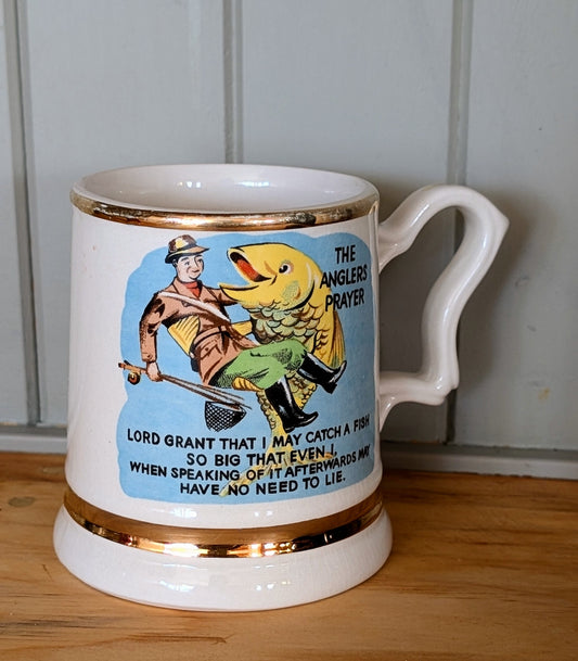 Vintage Anglers Prayer English Mug