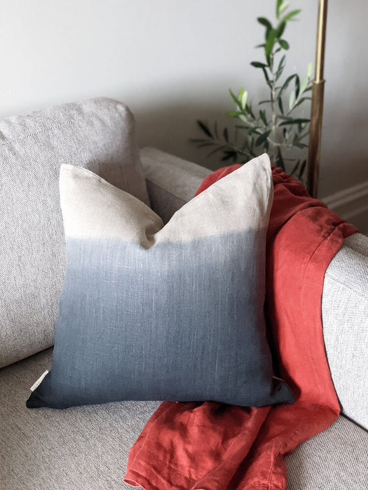Navy-and-Natural-Ombre-Linen-Cushion-sami-couper-hobart-homewares-tasmania