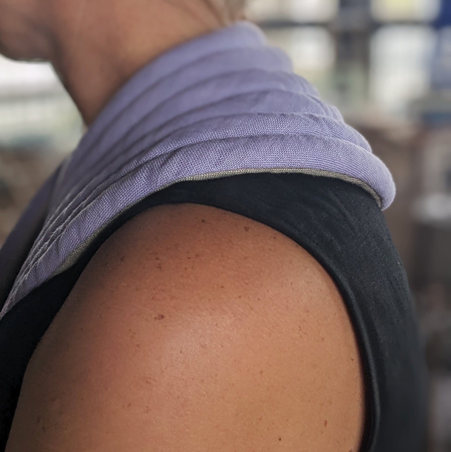 Neck and shoulder heat pack - lavender and linseed filled