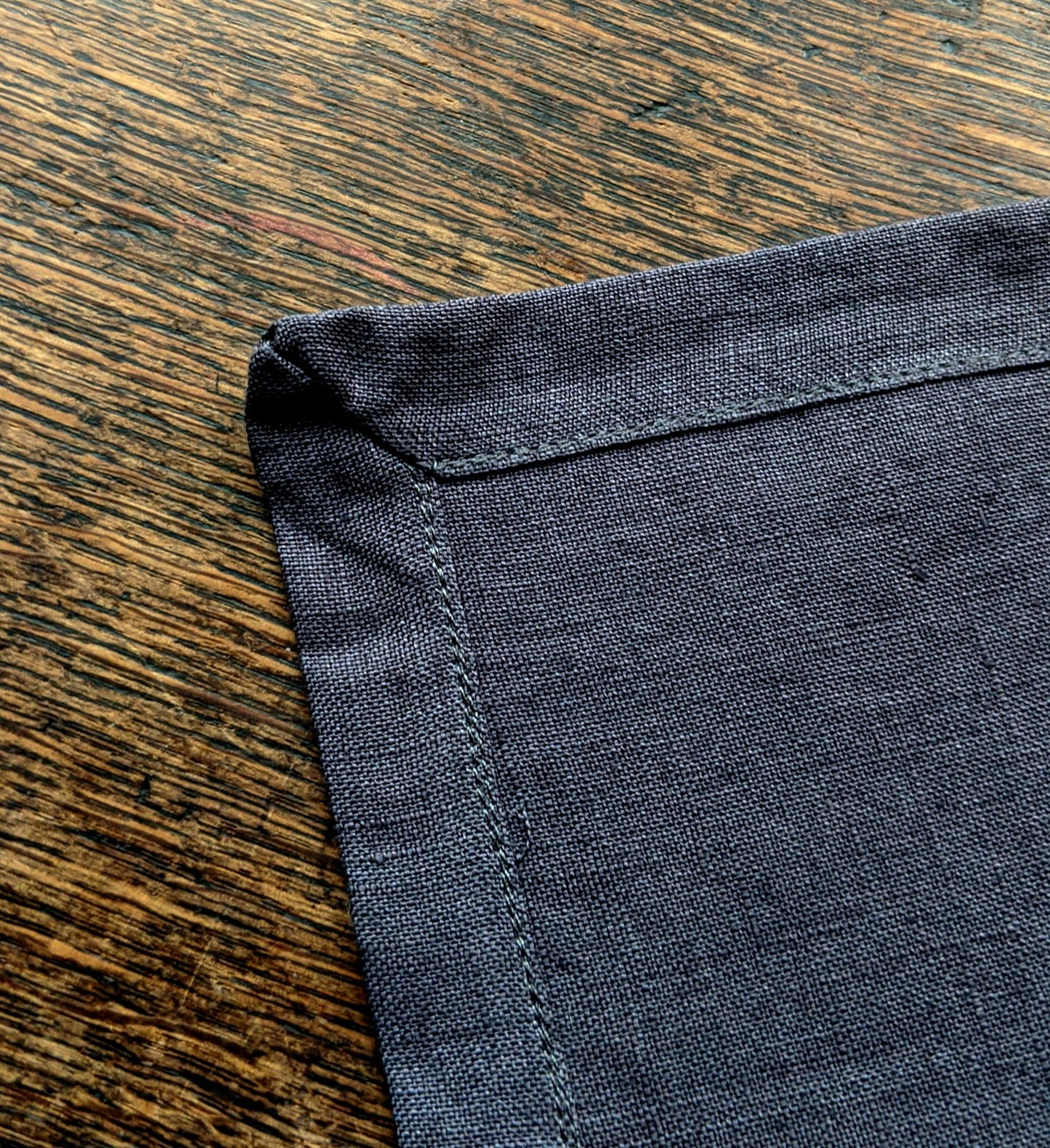 Charcoal Irish linen tablecloth