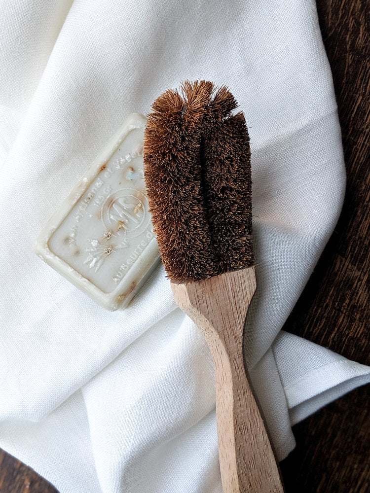 White linen tea towel